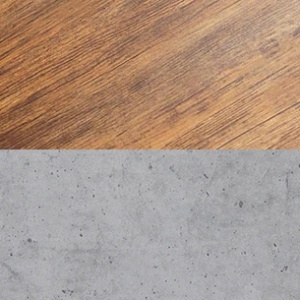 Дуб американский/серый бетон