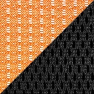 Оранжевая сетка / чёрная ткань TW 11