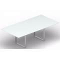 Стол для переговоров (белое стекло)