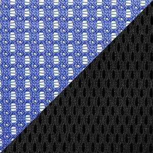 Синяя сетка / чёрная ткань