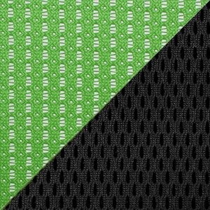 Зелёная сетка / чёрная ткань